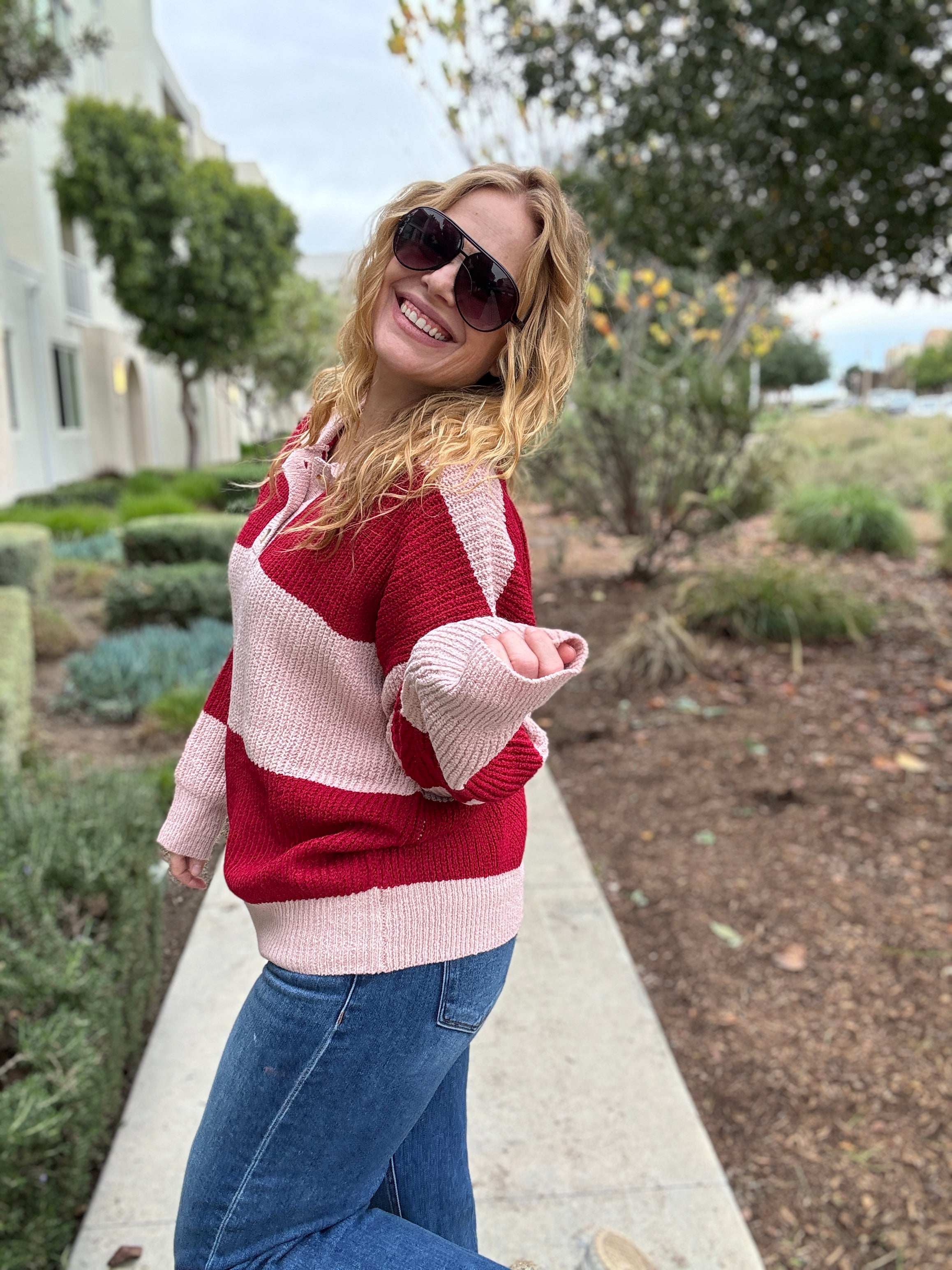 Candy Striper Sweater