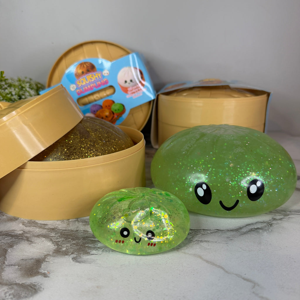 Squishy Toy - XL Dumpling, Quick Squeeze Glitter