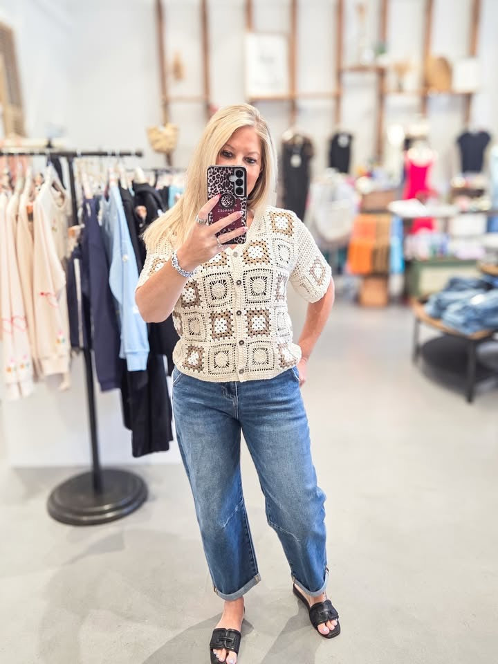 High Rise Barrel Jean