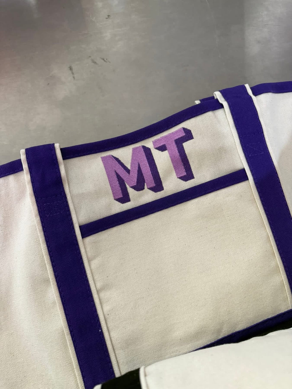 Embroidered Canvas Tote
