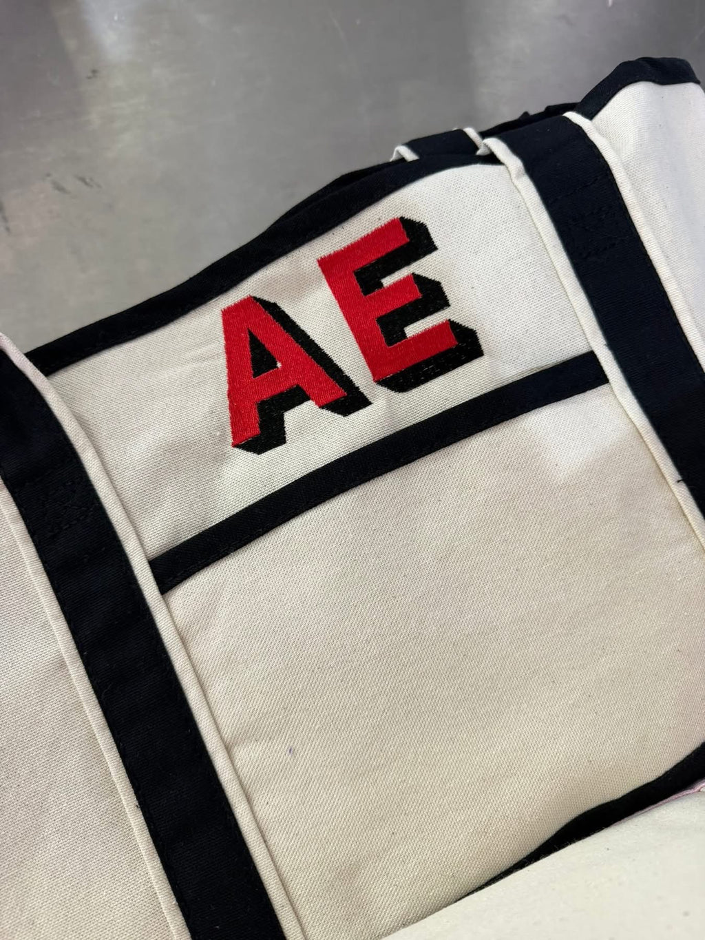 Embroidered Canvas Tote
