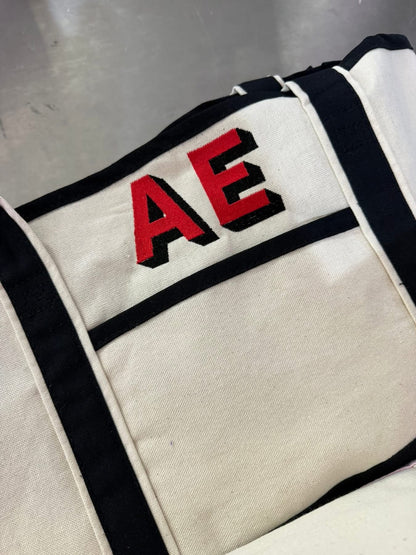 Embroidered Canvas Tote