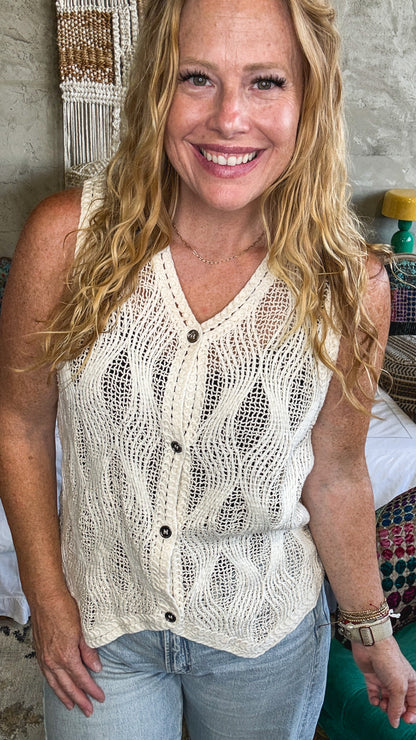 Main Strip Knit Vest