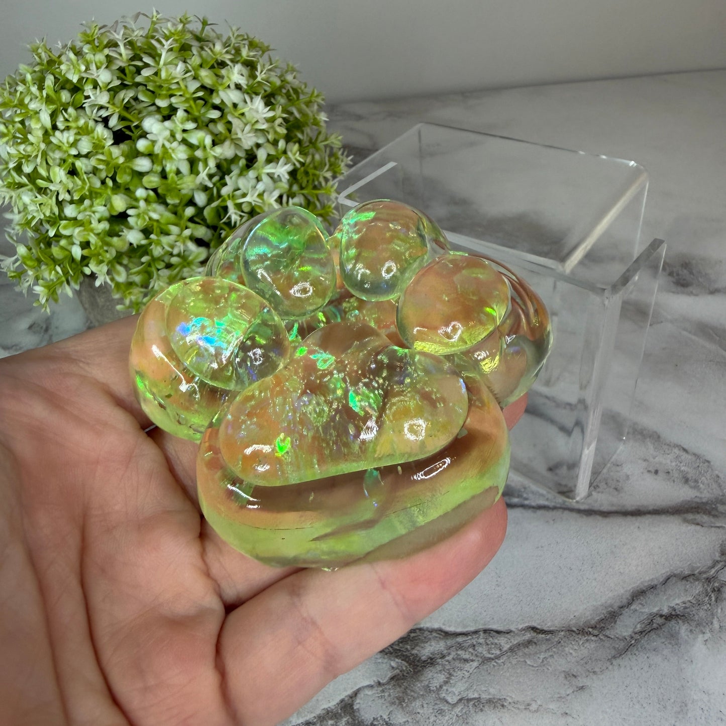 Squishy Toy - Paw Print, Glitter - PREORDER