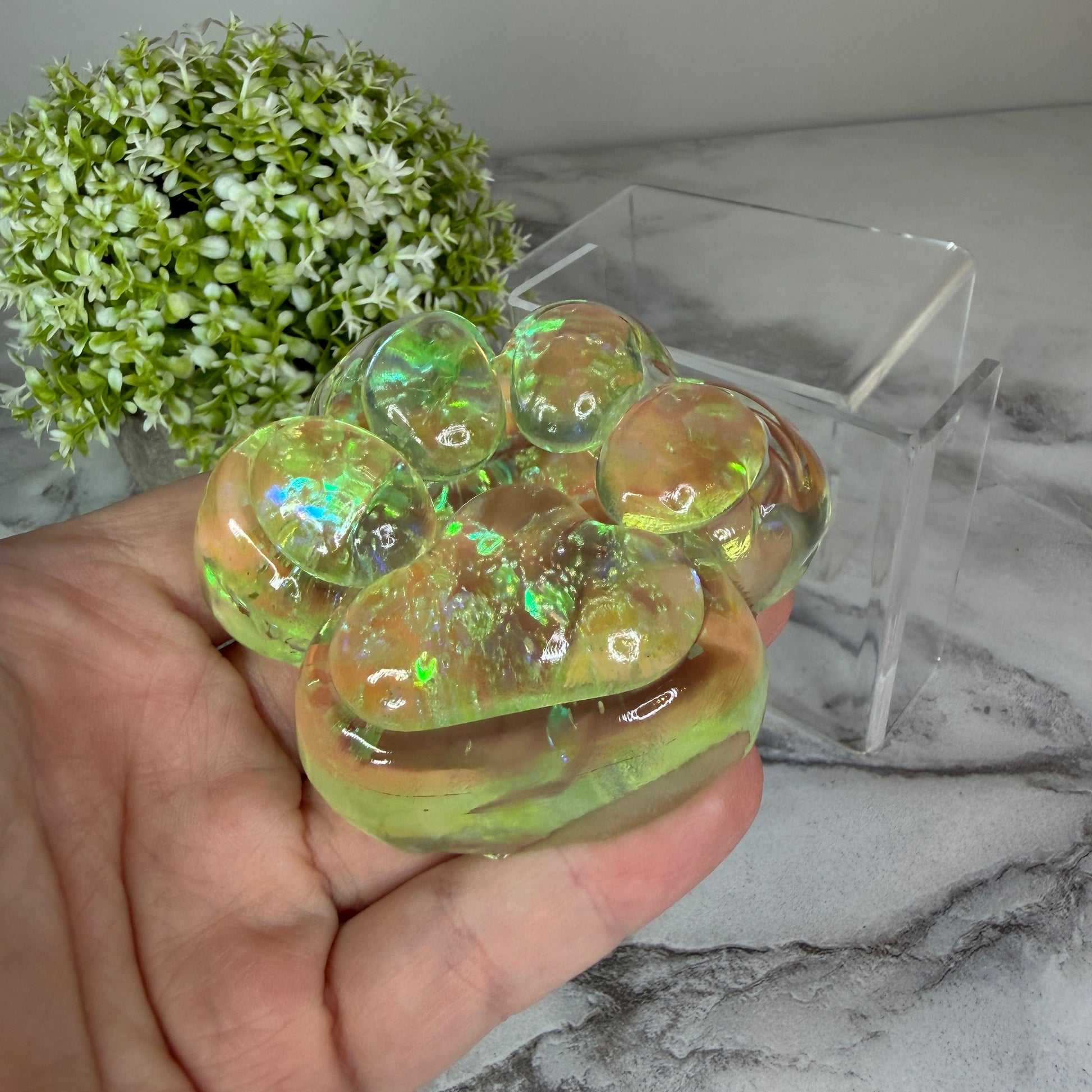 Squishy Toy - Paw Print, Glitter - PREORDER