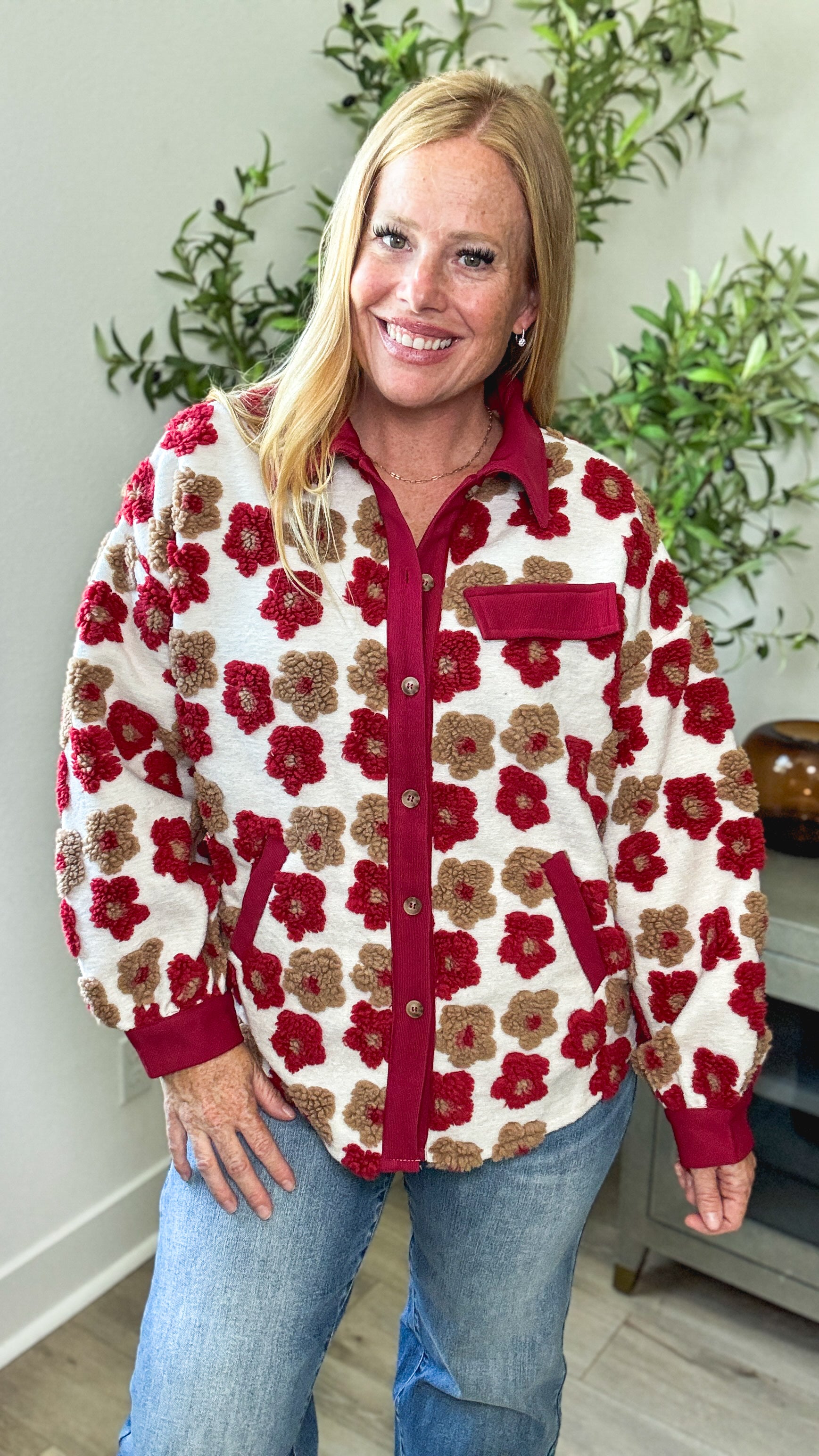 Flower Child Sherpa Jacket