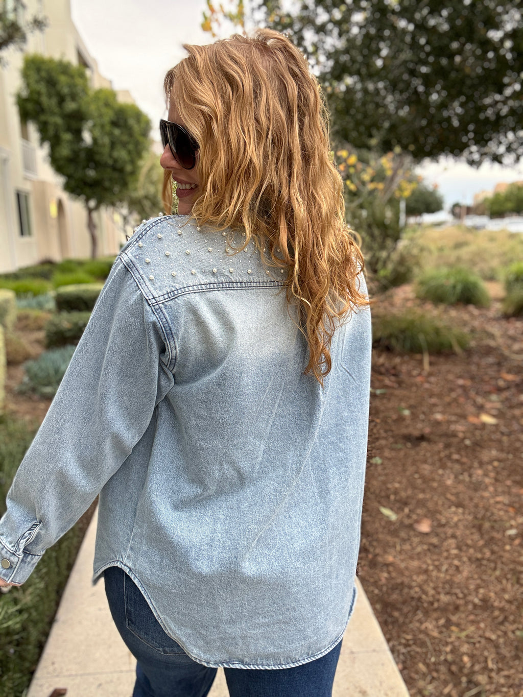 Leave a Little Sparkle Denim Jacket