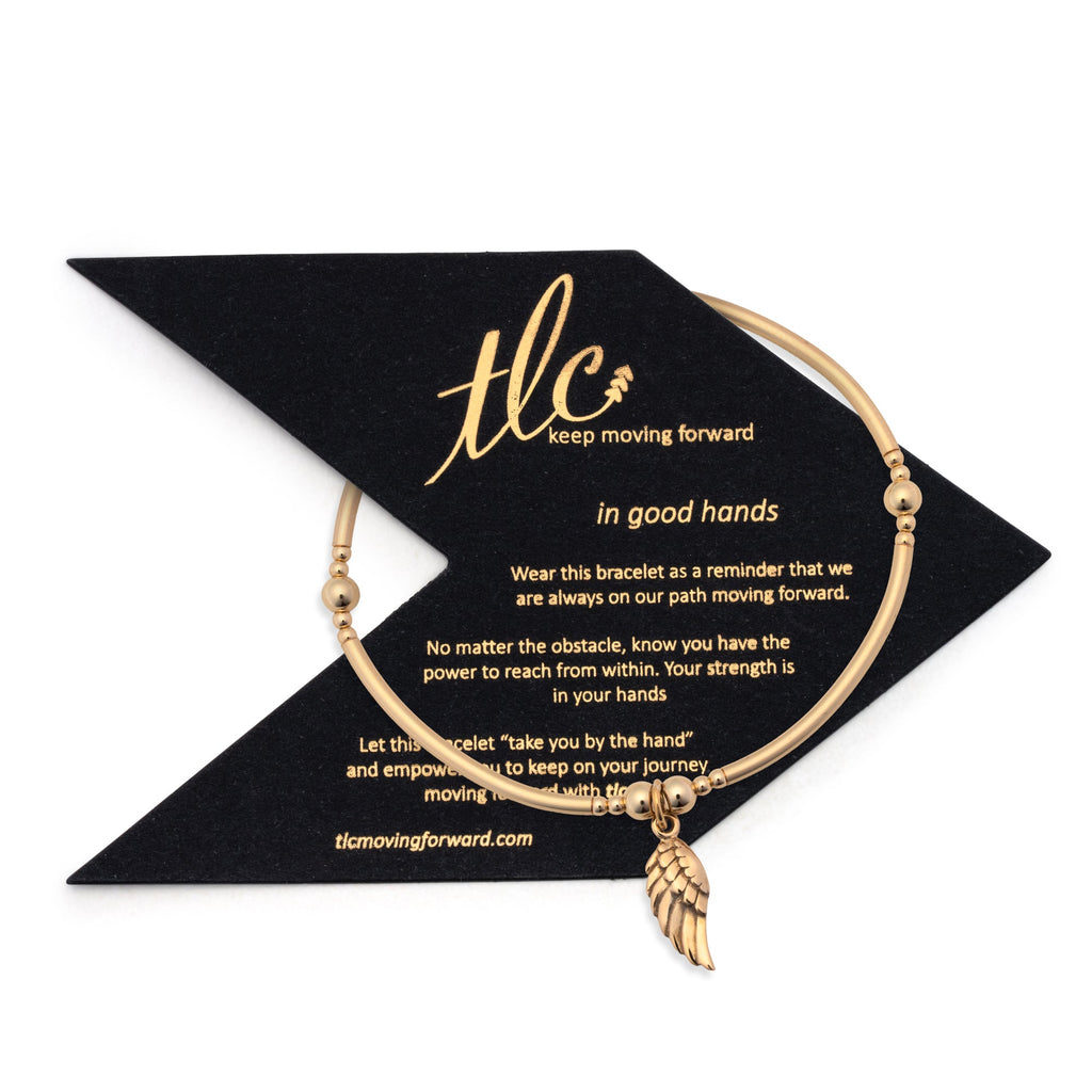 Angelic - Gold Filled & Bronze Charmed Stretch Bangle