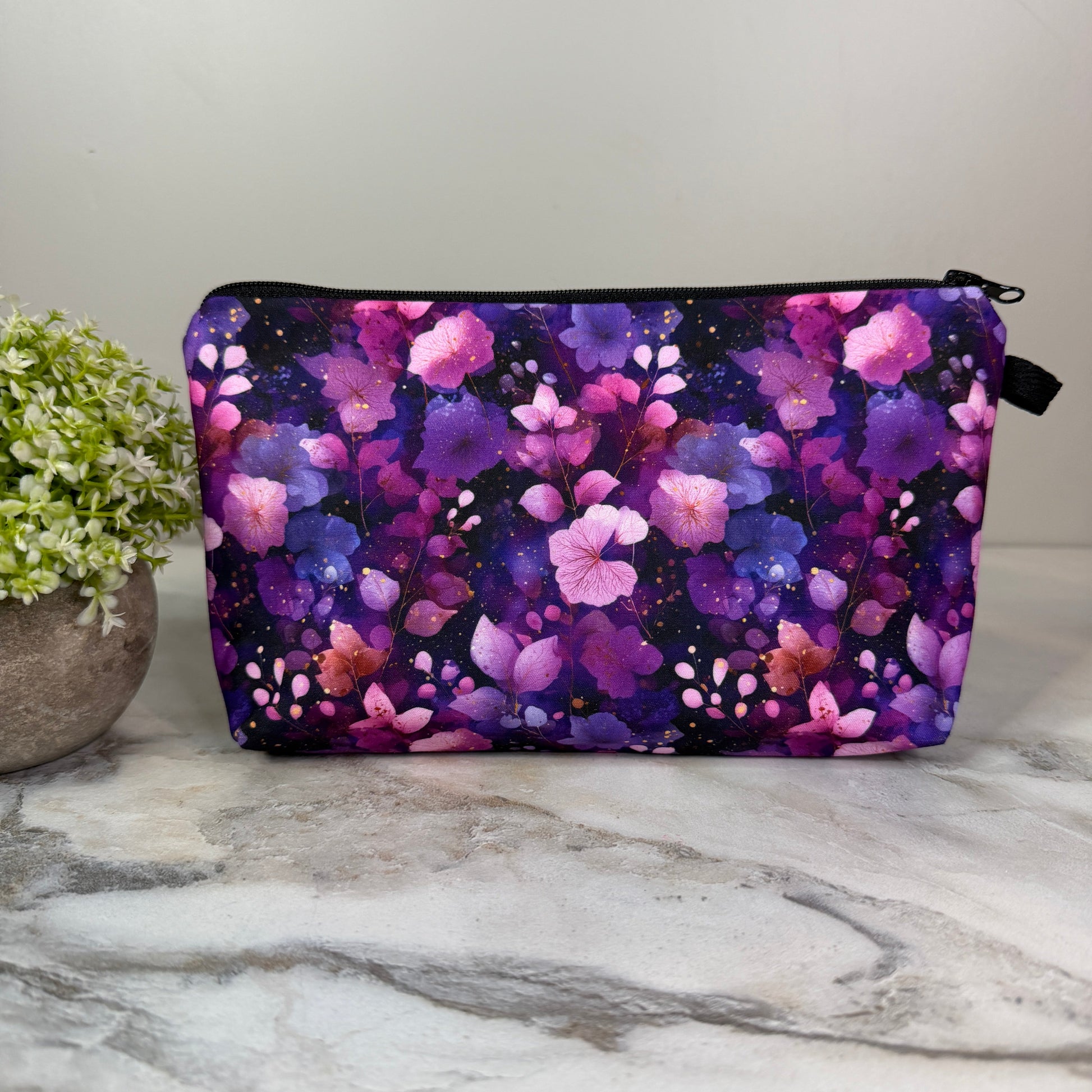 Pouch - Floral Purple
