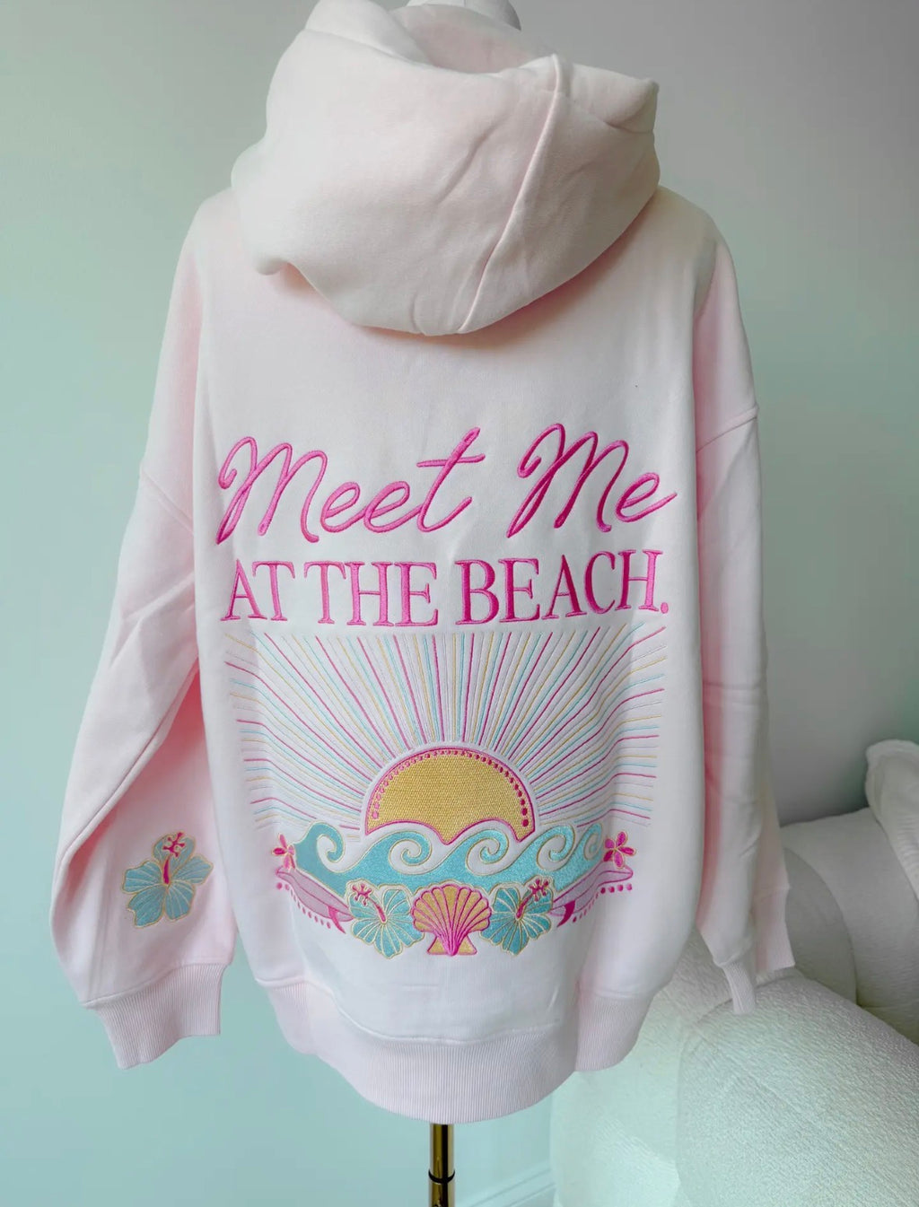 PREORDER - Meet me at the Beach Sunset Embroidered Sunkissed Coconut