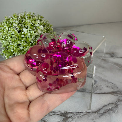 Squishy Toy - Paw Print, Glitter - PREORDER