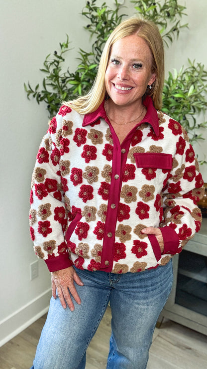 Flower Child Sherpa Jacket