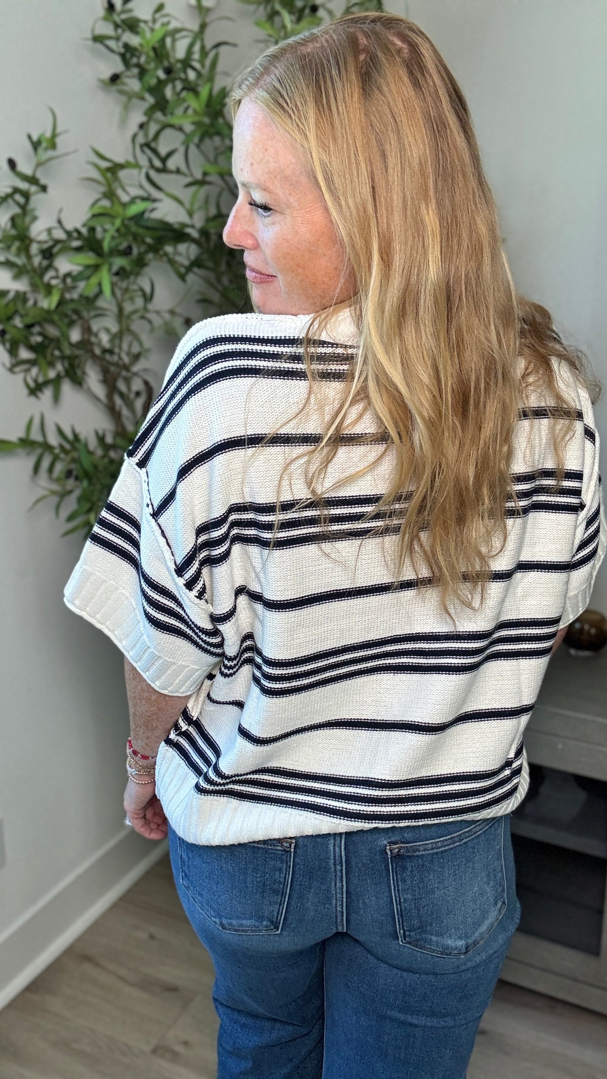 Goldie Navy Stripe Sweater