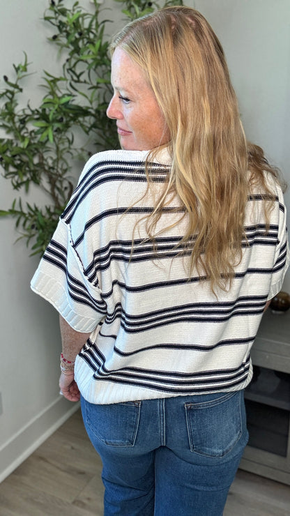 Goldie Navy Stripe Sweater