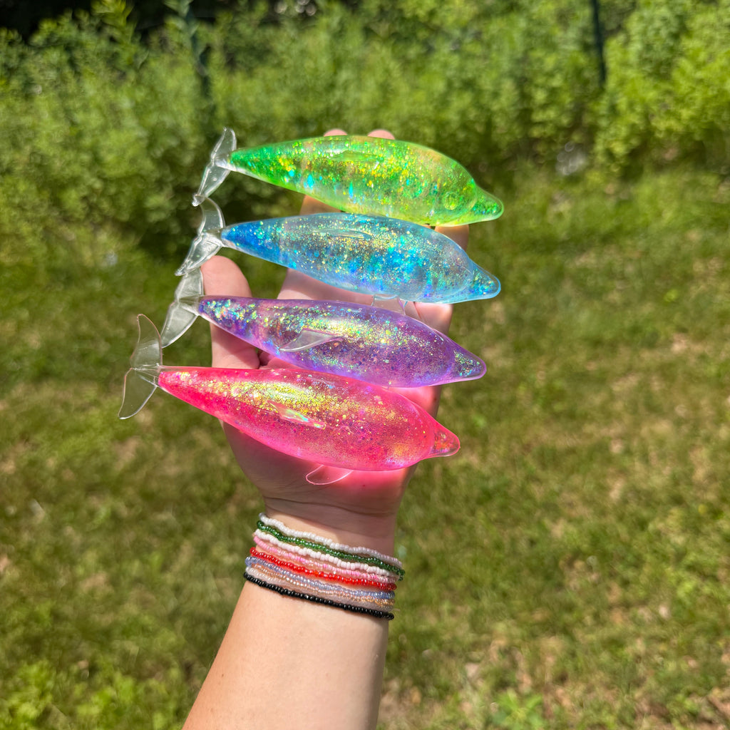 Squishy Toy - Glitter Dolphin - PREORDER