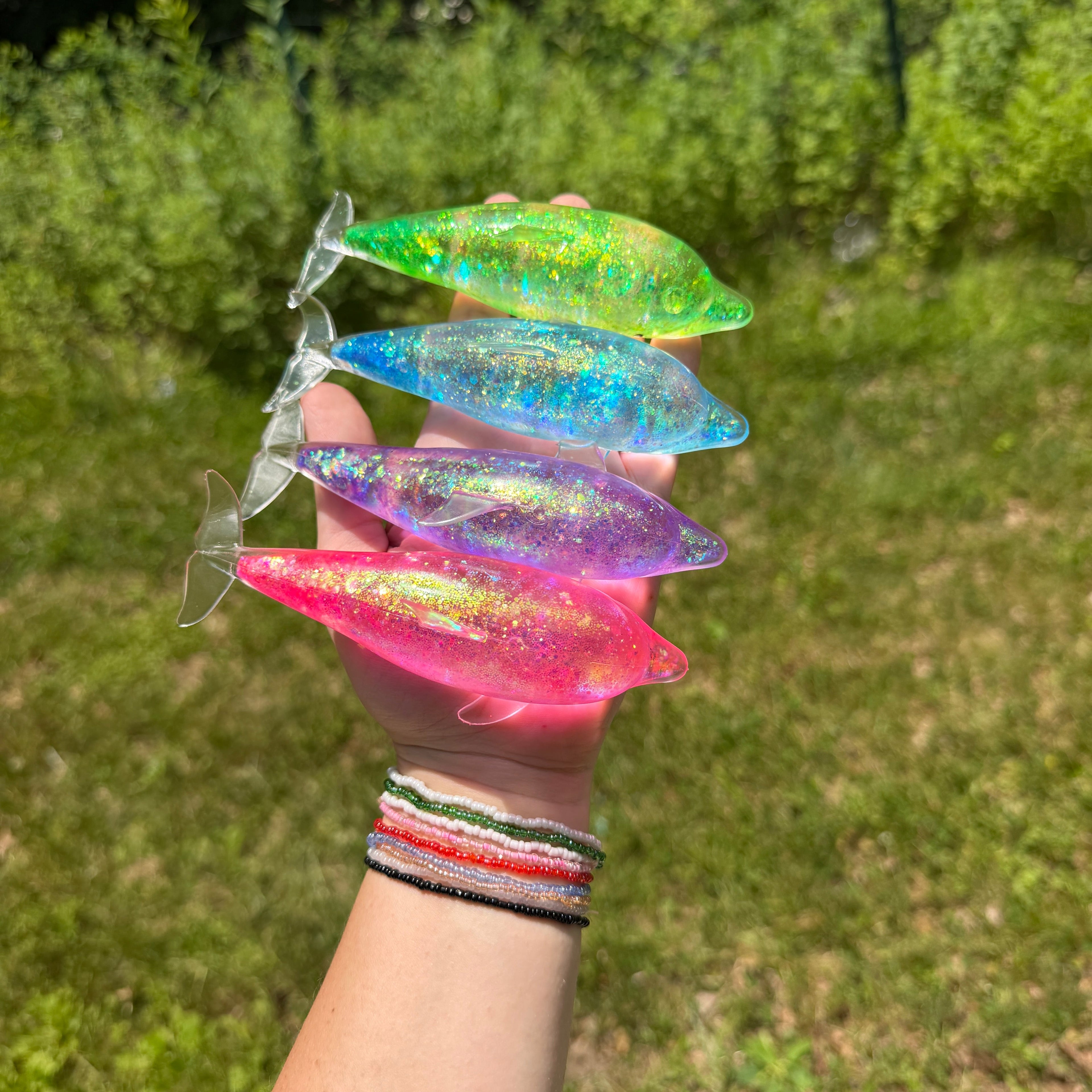 Squishy Toy - Glitter Dolphin - PREORDER