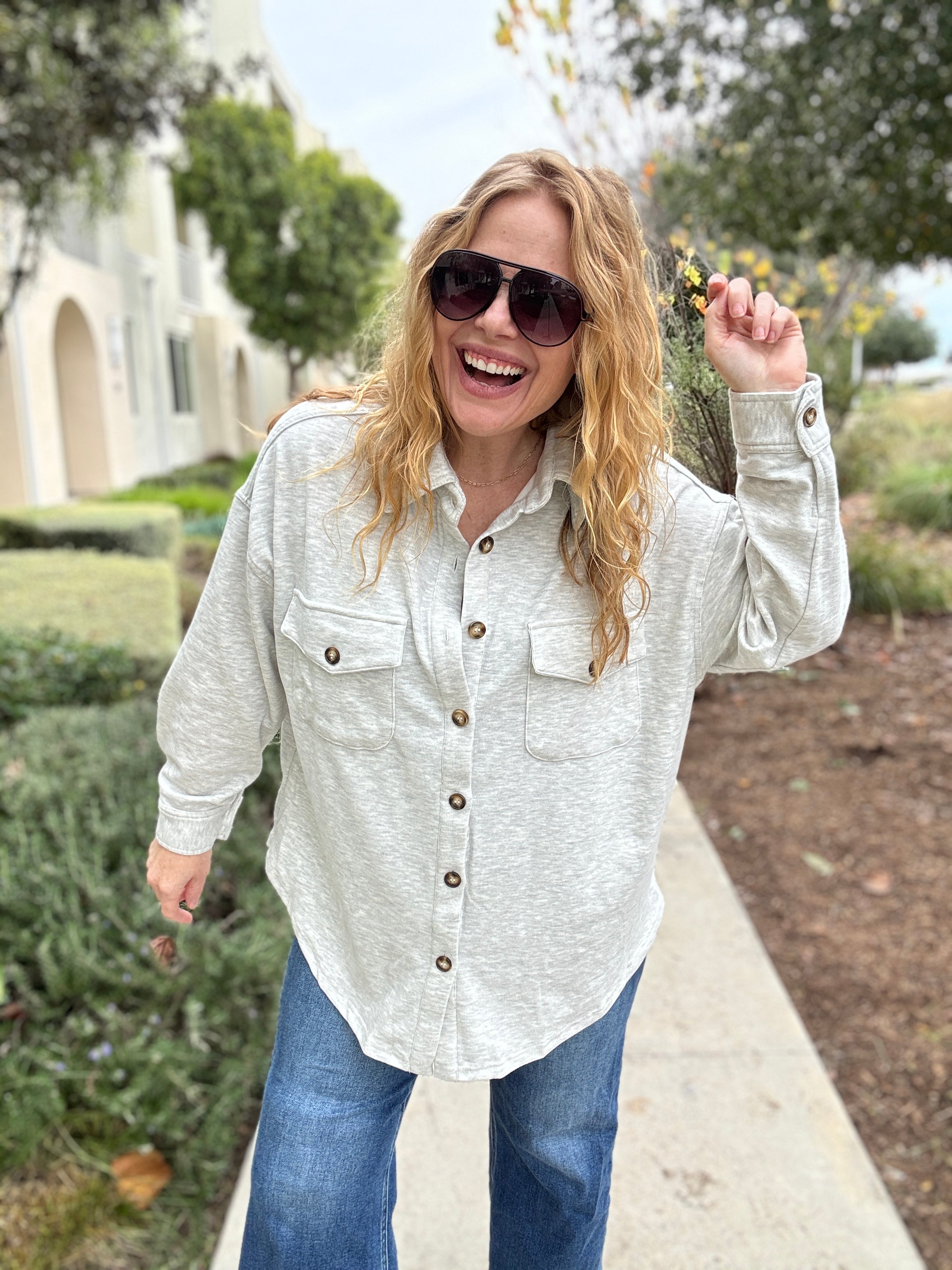 Big Love Grey Shacket