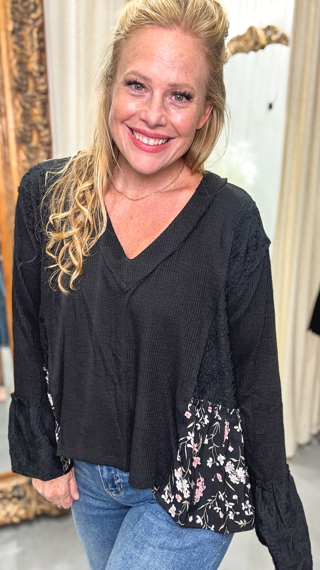 Ella V-Neck Blouse