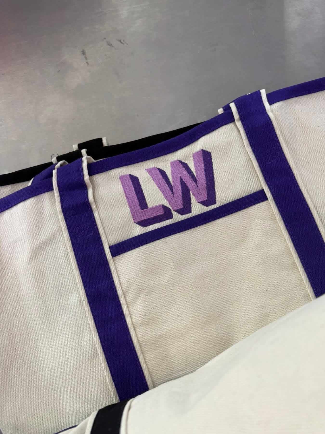 Embroidered Canvas Tote