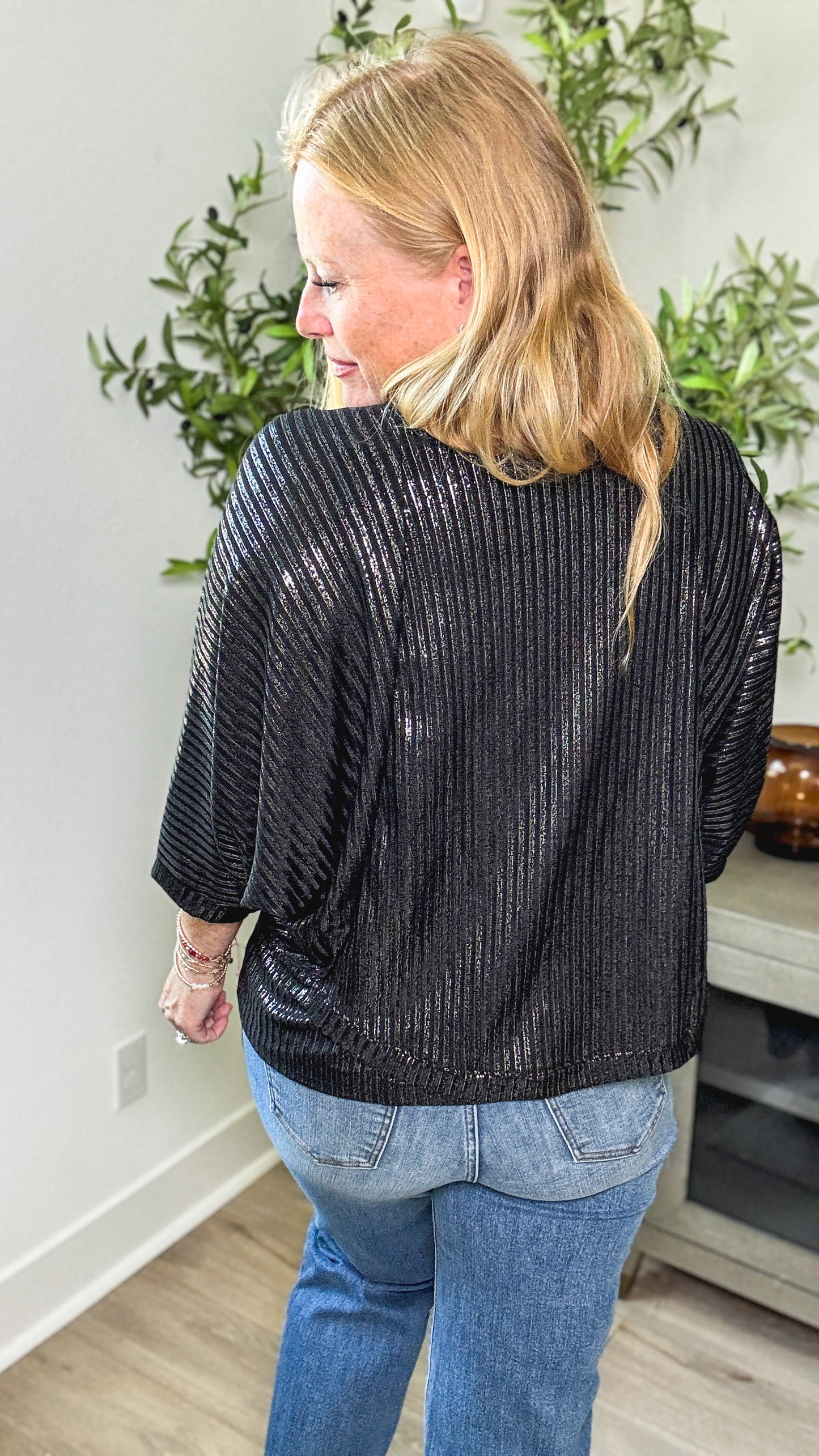After Dark Shimmer Tank & Shawl Set