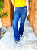 Chandra Tummy Control Mid Rise Flare by Risen