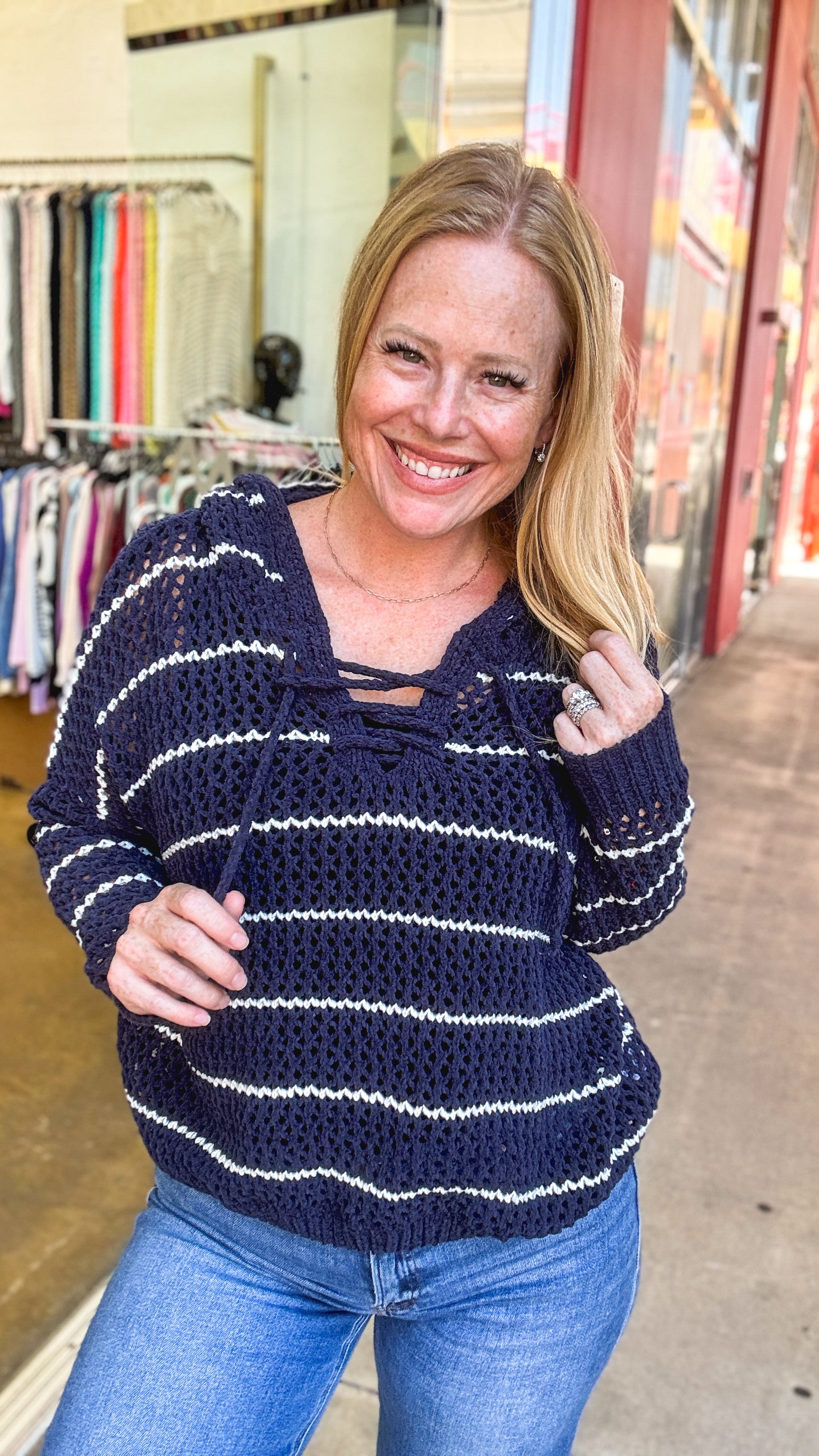 Seaside Stroll Hooded Sweater