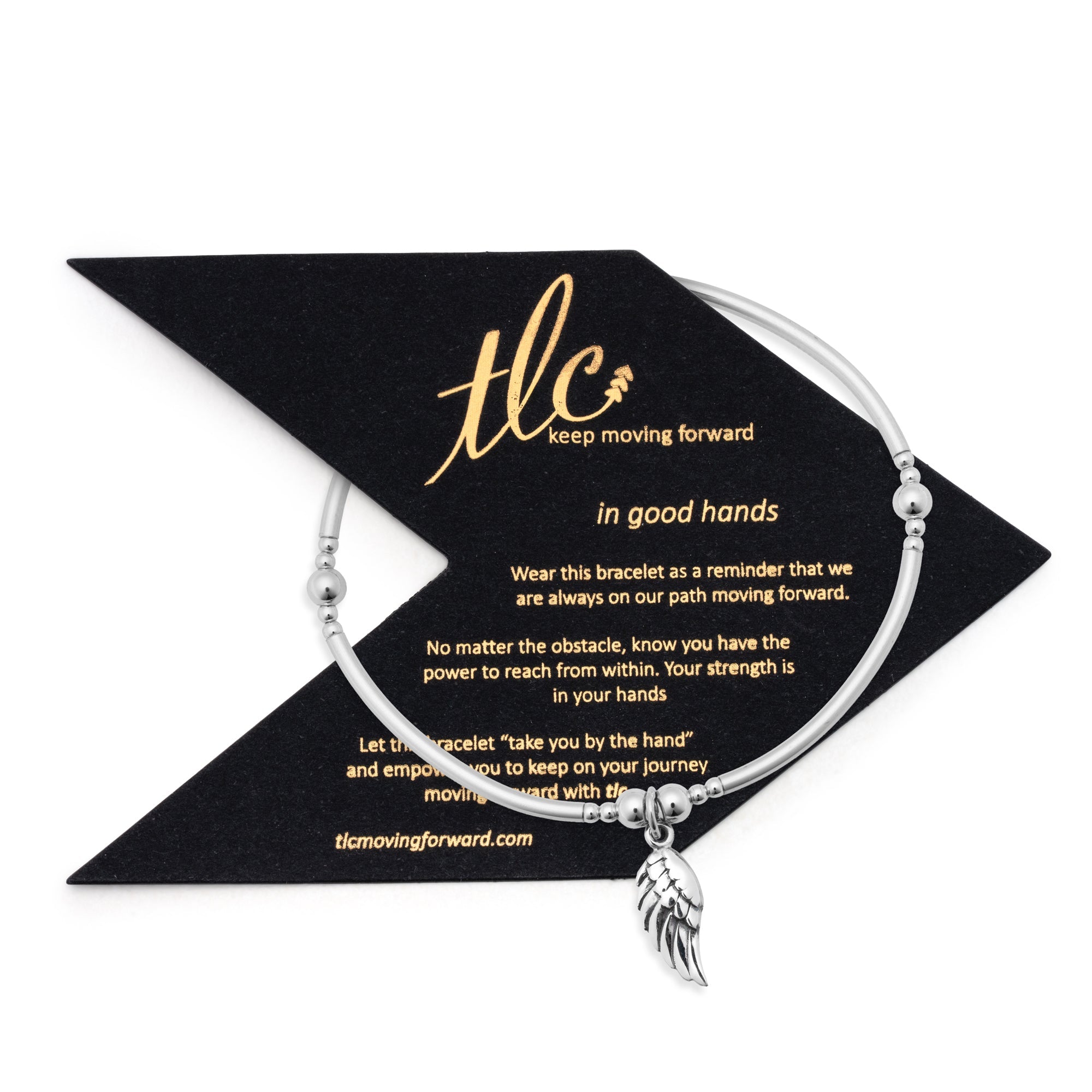 Angelic - Sterling Silver Charmed Stretch Bangle