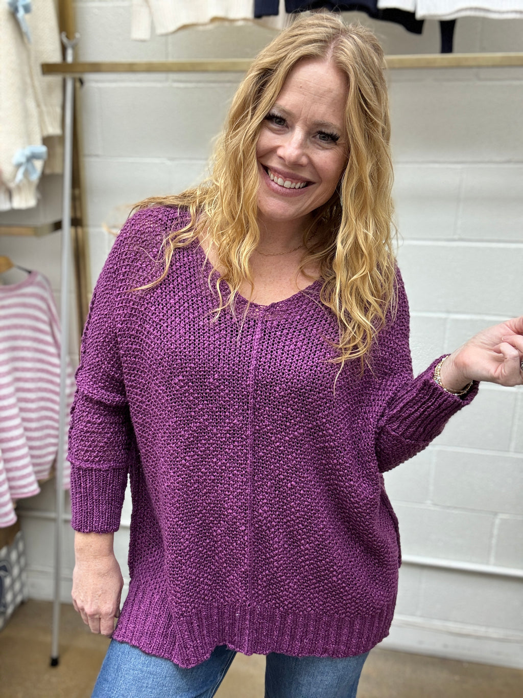 Amethyst Gem Sweater