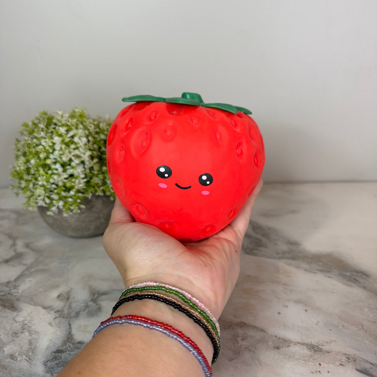 Squishy Toy - Strawberry + Face Dough, Jumbo (Copy)