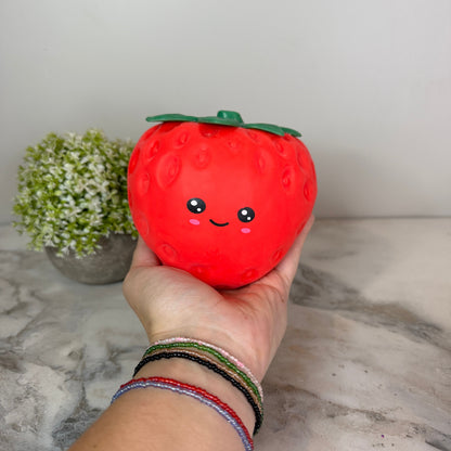 Squishy Toy - Strawberry + Face Dough, Jumbo (Copy)