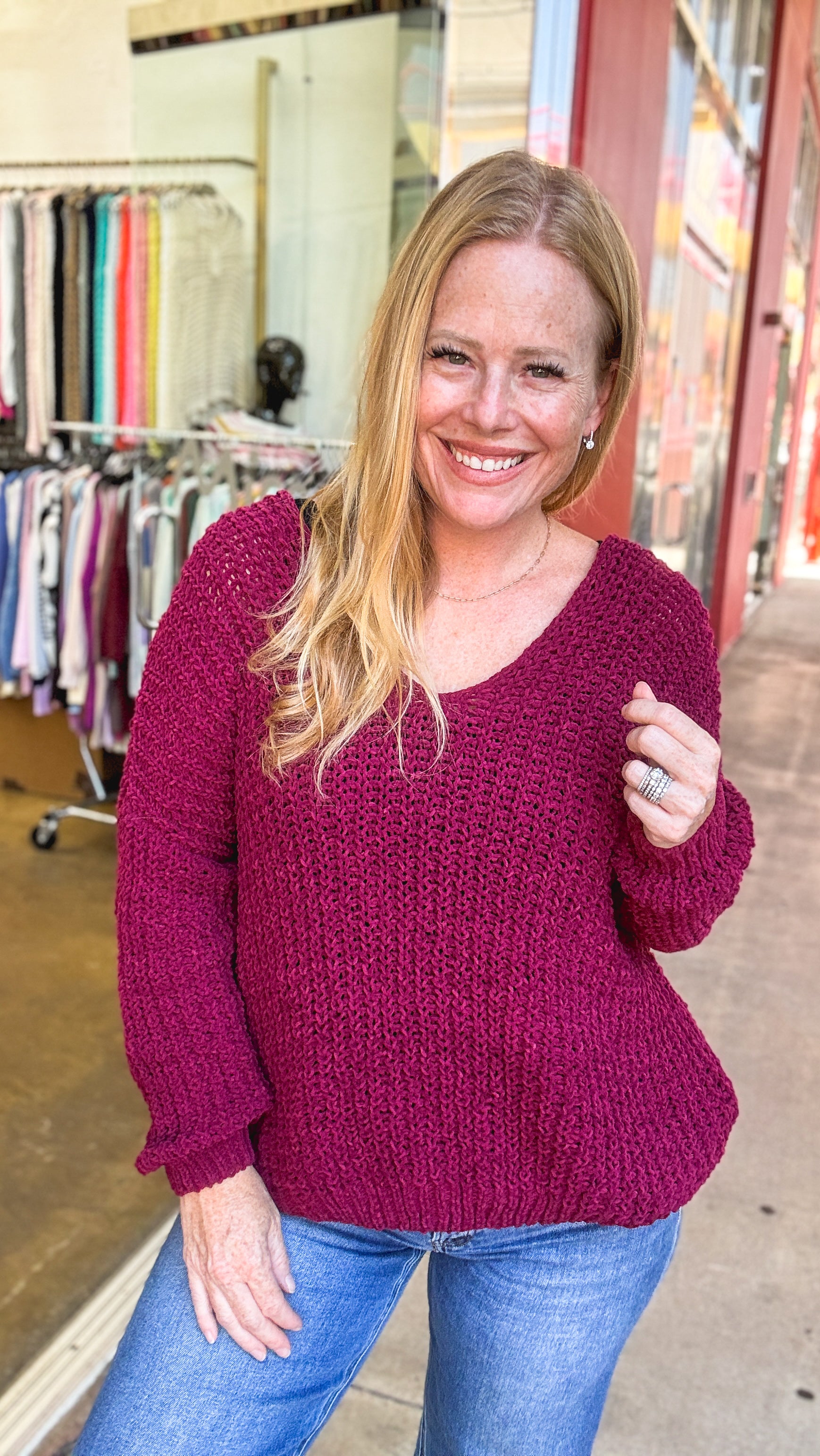 Berry Beautiful Sweater