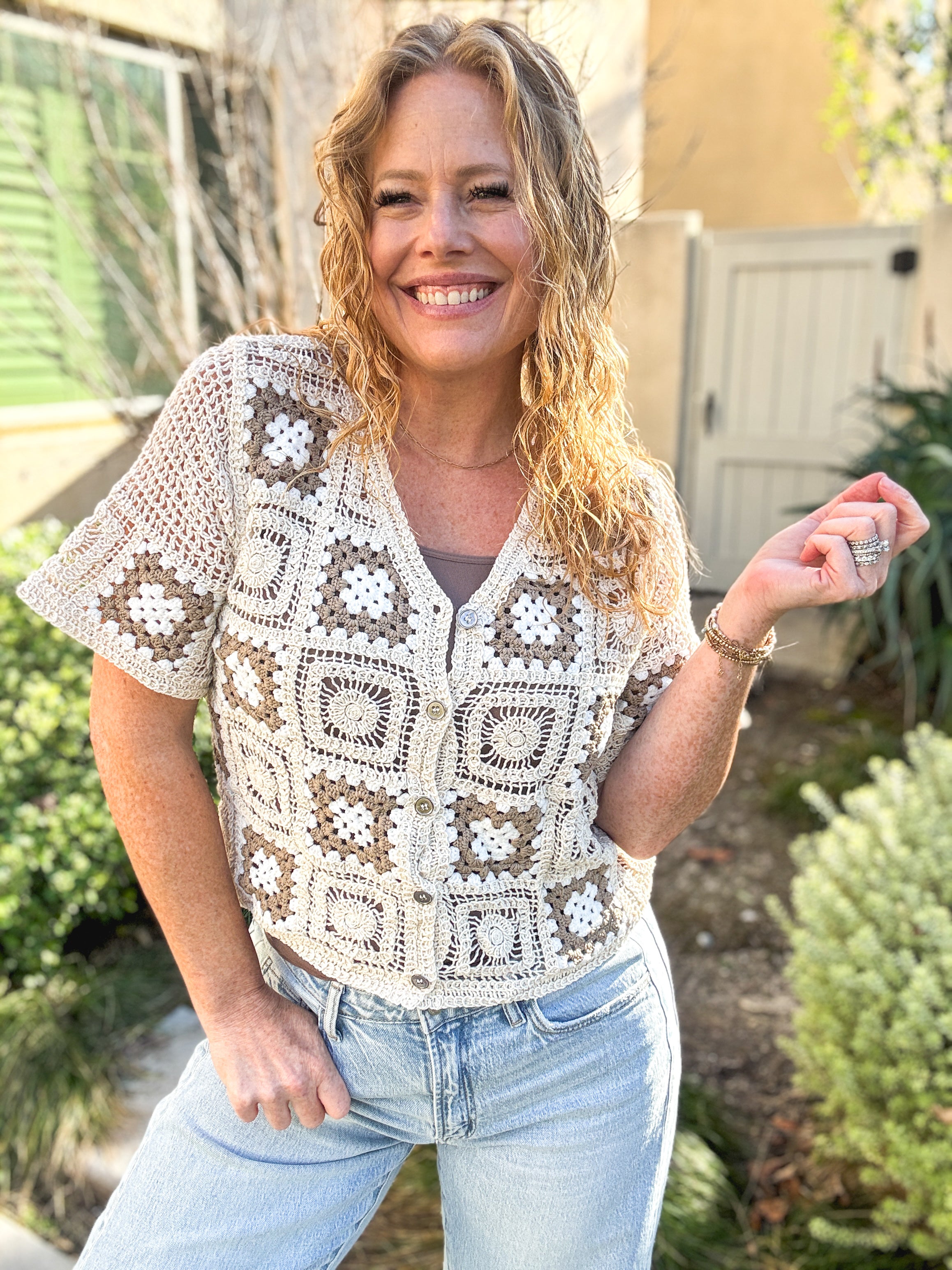 Estel Granny Square Cardi