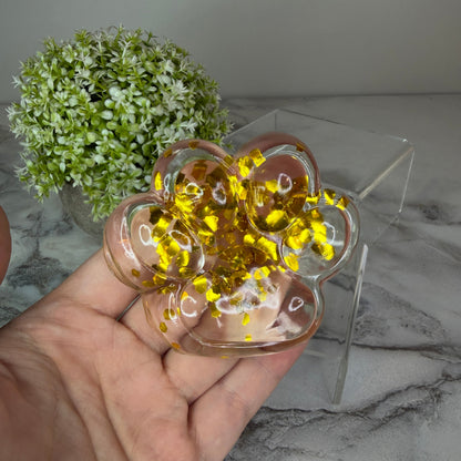 Squishy Toy - Paw Print, Glitter - PREORDER