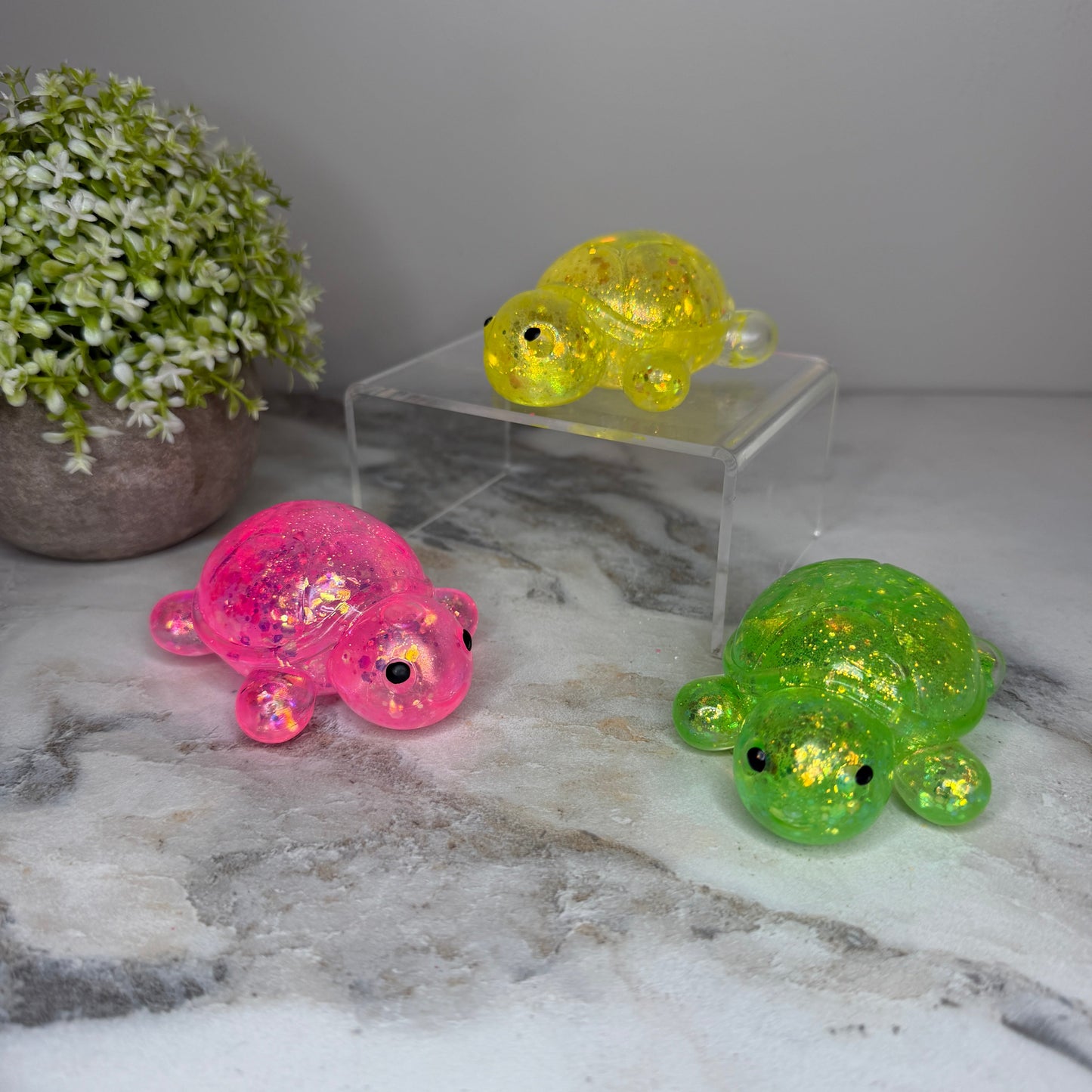 Squishy Toy - Glitter Turtle