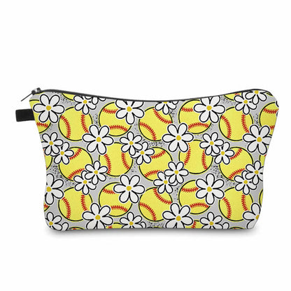 Pouch - Softball Daisy Floral