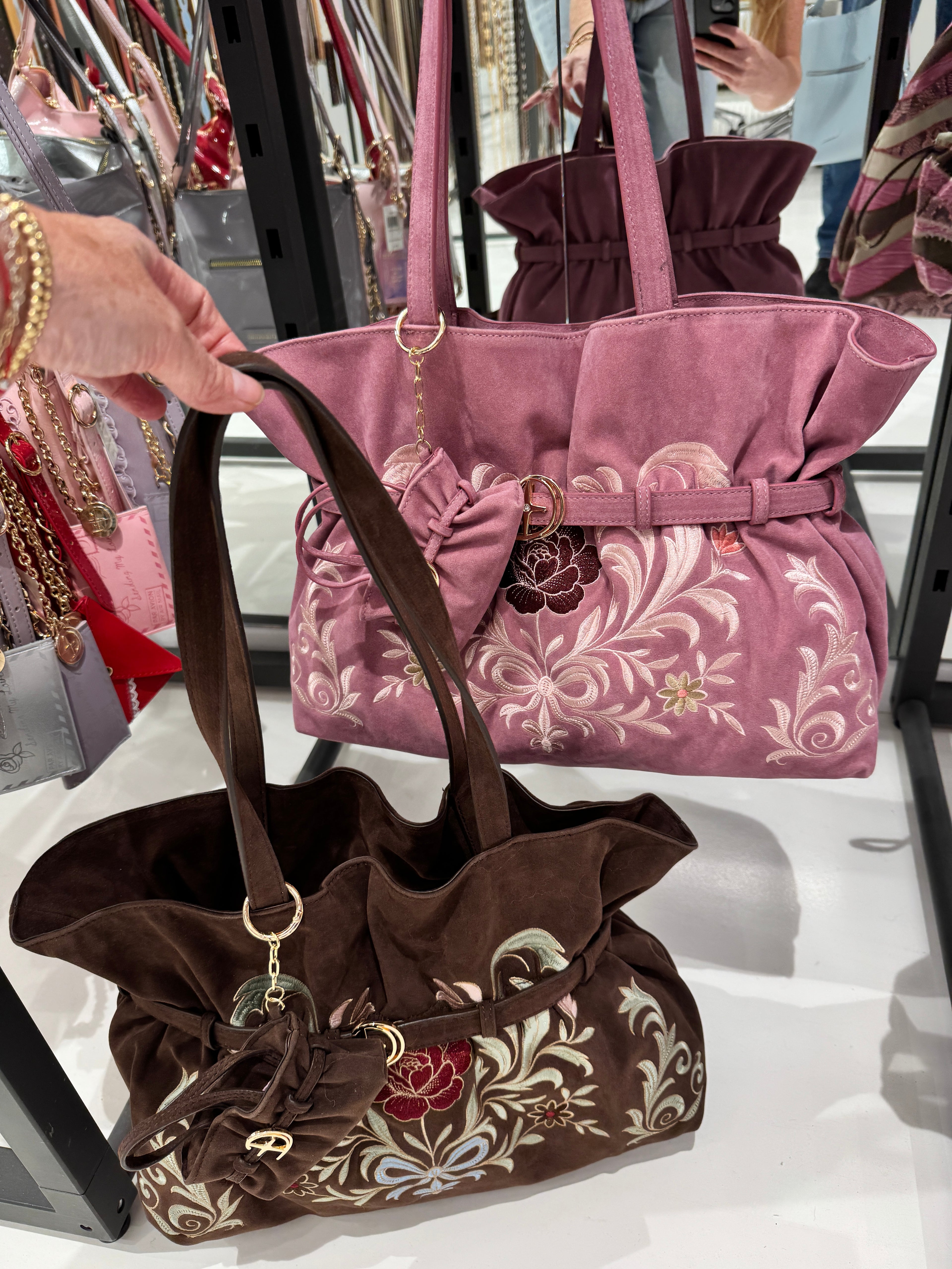 Ruche Royal Embroidered Tote