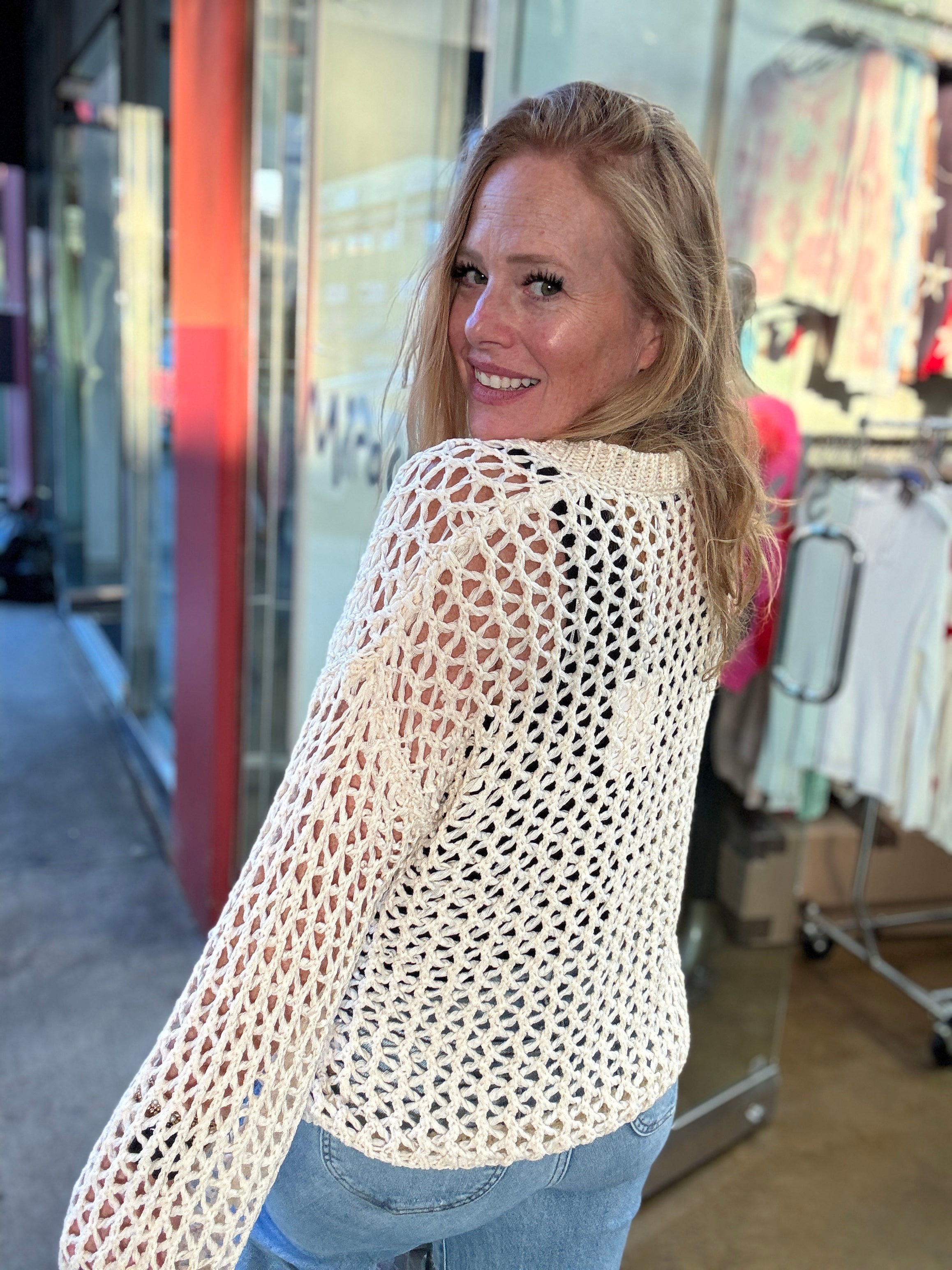 Driftwood Open Woven Sweater