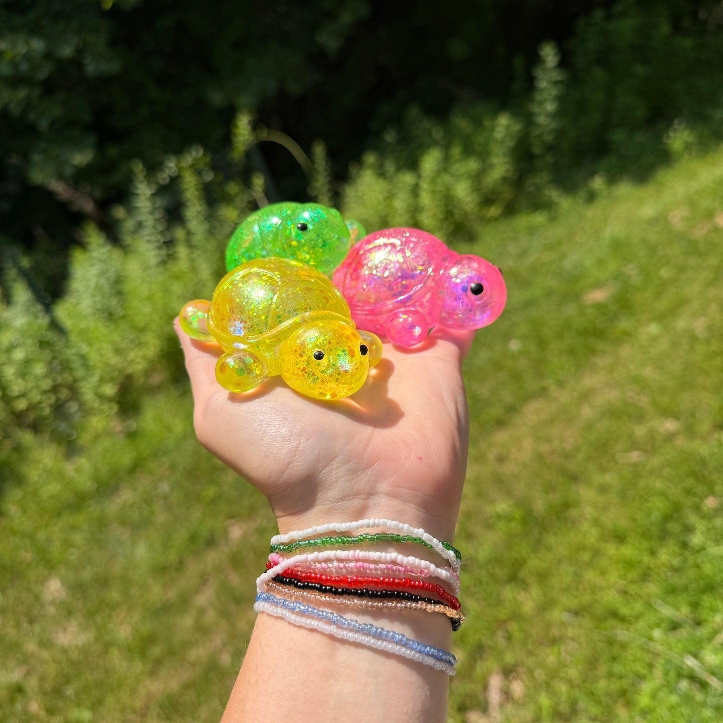 Squishy Toy - Glitter Turtle