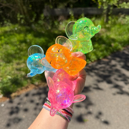 Squishy Toy - Elephant Glitter