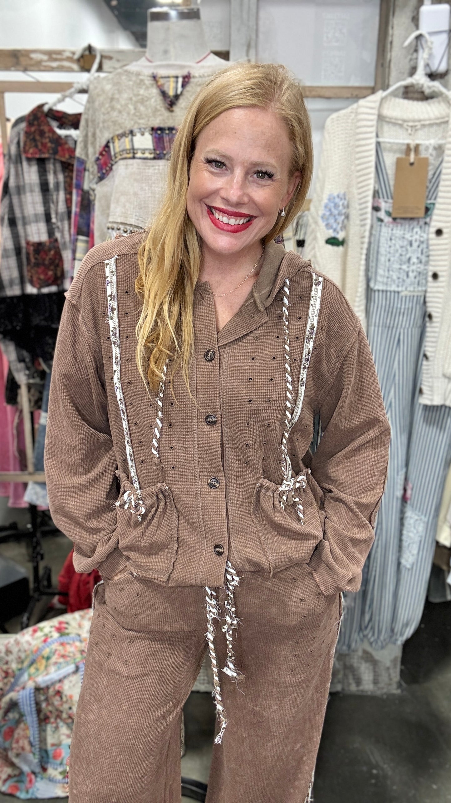 Chocolate Dreams Button Up & Jogger