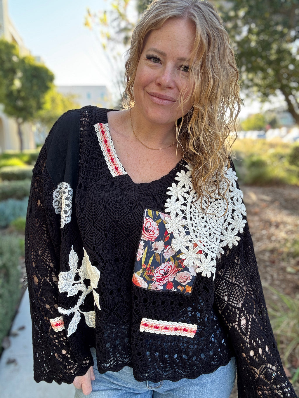 Wistful Thinking Crochet Sweater