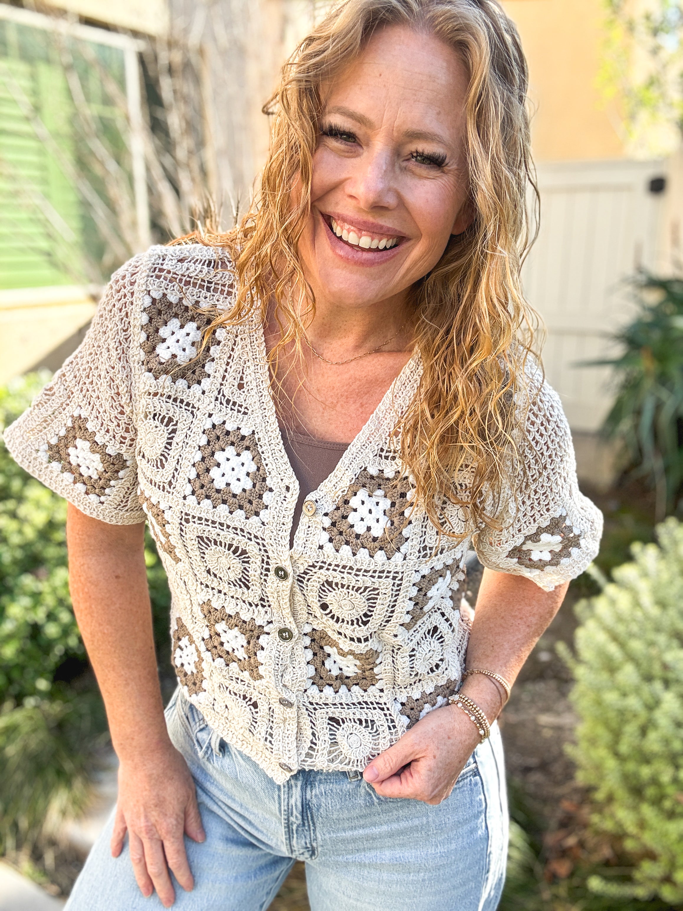 Estel Granny Square Cardi