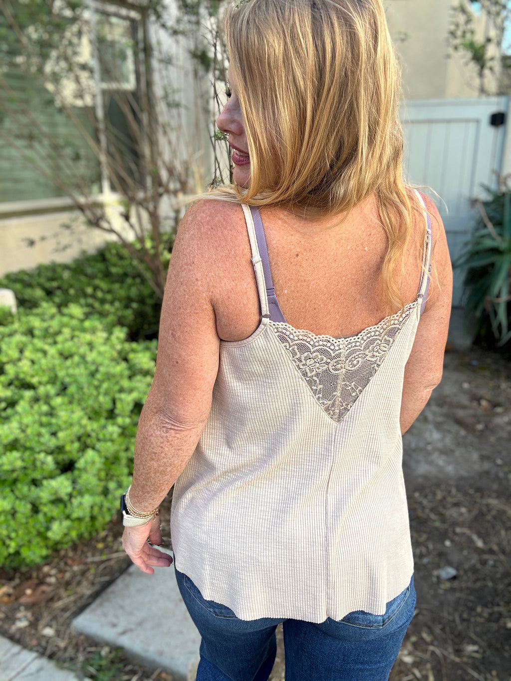 Toasted Lace Tank