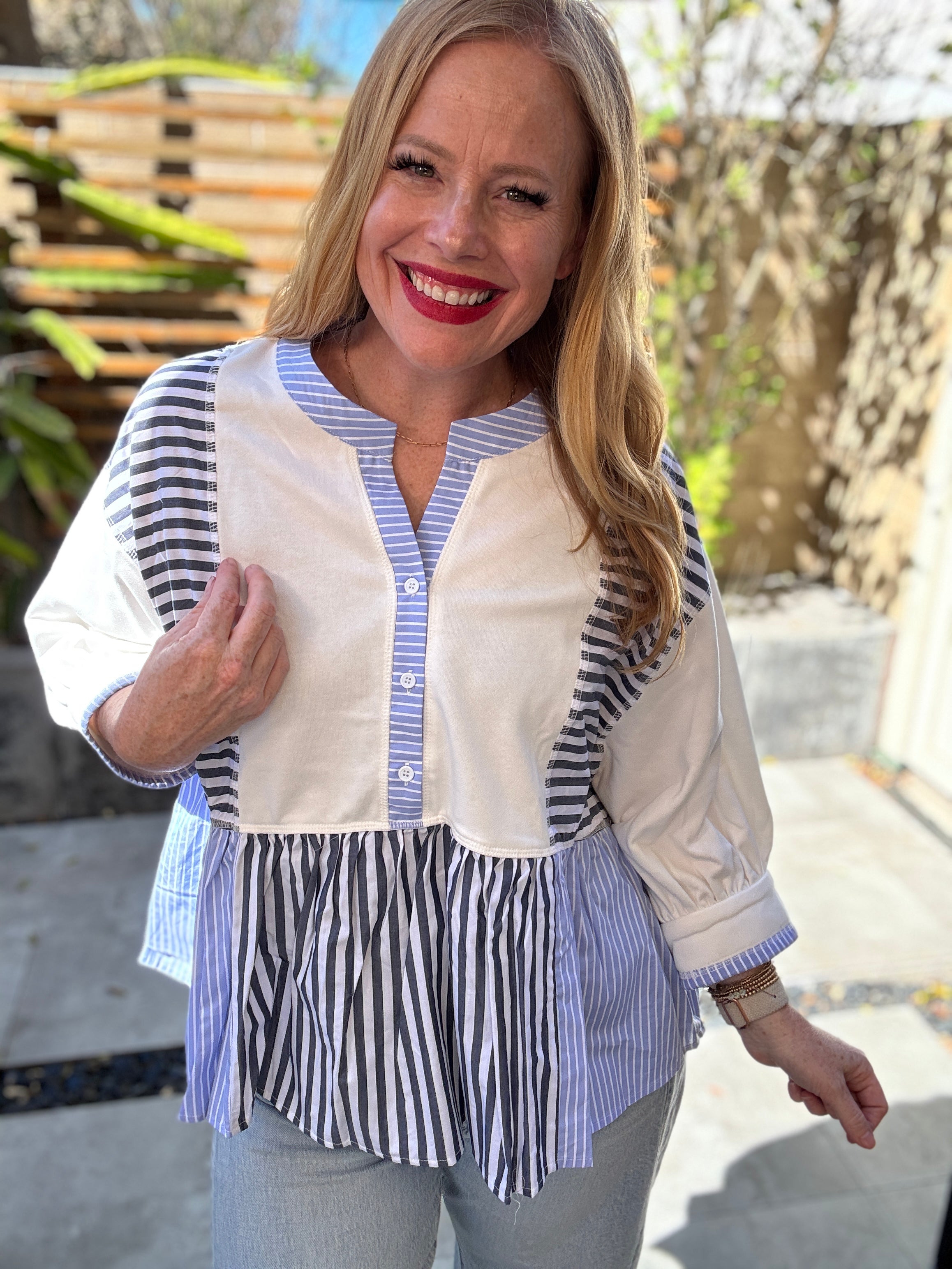 Demi Button Down Blouse