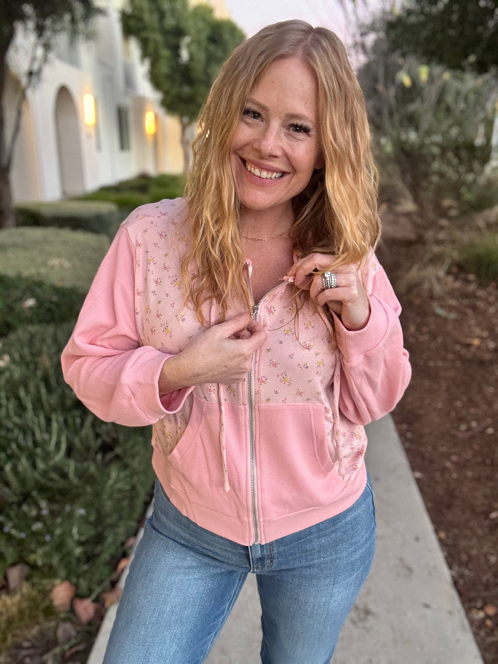 Daydreamer Floral Zip Up