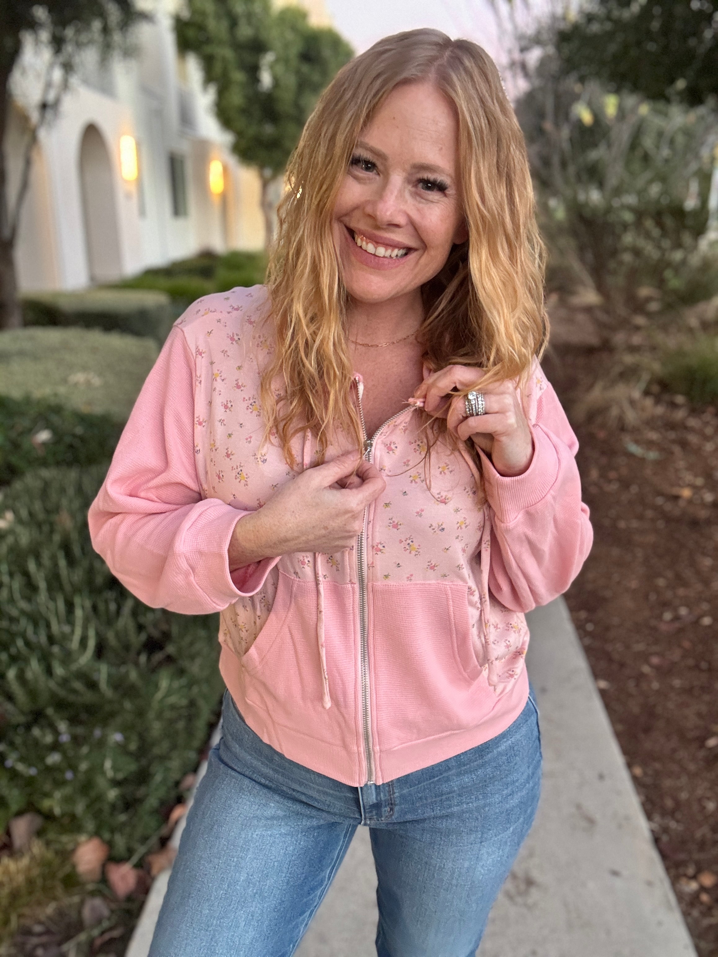 Daydreamer Floral Zip Up