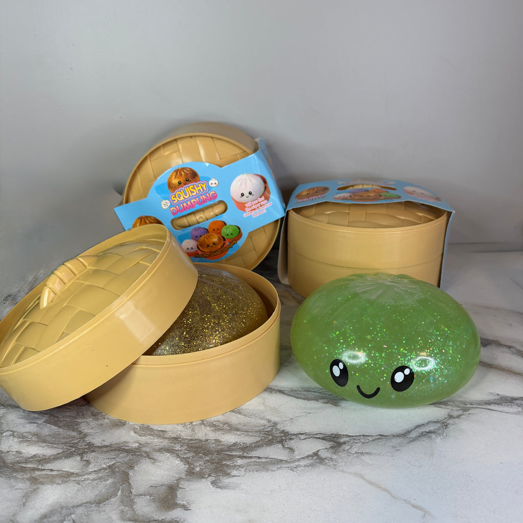 Squishy Toy - XL Dumpling, Quick Squeeze Glitter