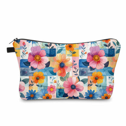 Pouch - Checkered Floral