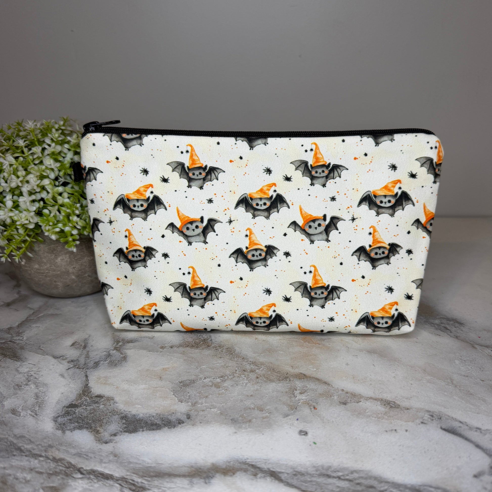 Pouch - Halloween Fall - Bat Orange Hat