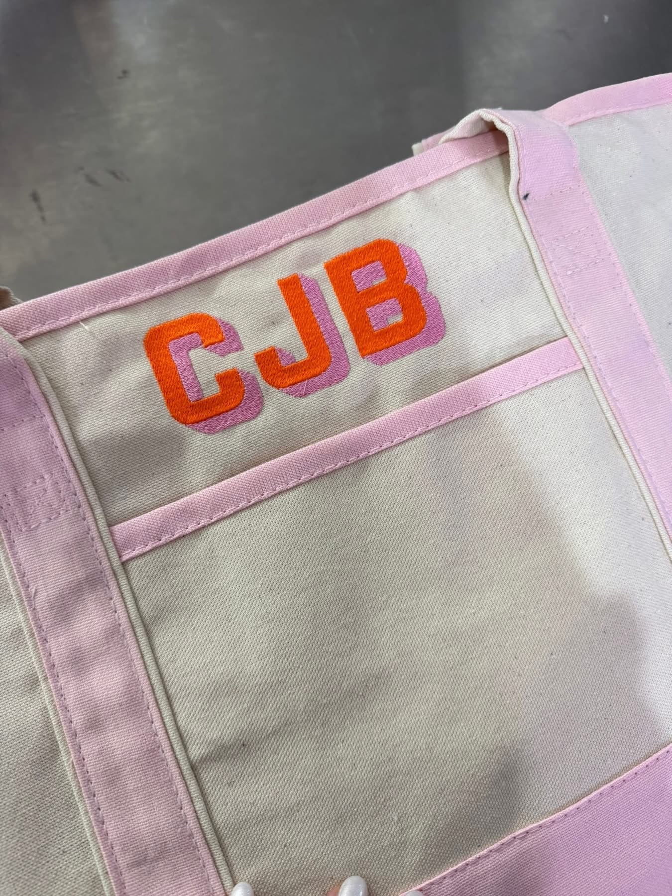 Embroidered Canvas Tote